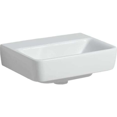 Geberit Renova Plan, Handwaschbecken, 45x34 cm, ohne Hahnloch,