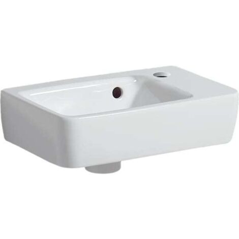 Geberit Renova Plan, Handwaschbecken, verkürzte Ausladung, 36x25