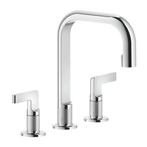 Gessi Inciso- 3-Loch-Waschtischarmatur mit Auslauf H=139 mm x