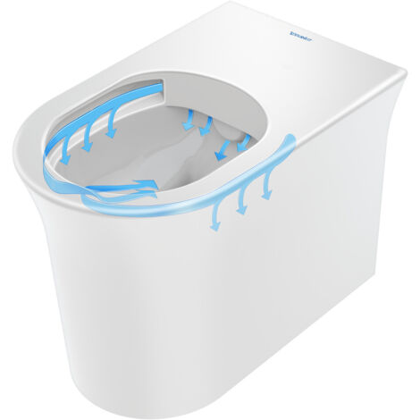 White Tulip Stand WC, rimless, Abgang waagerecht,580 mm,