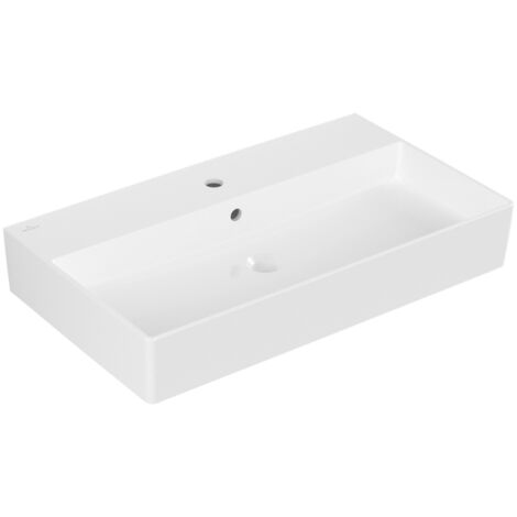 Villeroy & Boch Memento 2.0 Wandwaschbecken, 1 Hahnloch, mit
