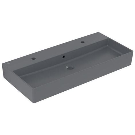 Villeroy & Boch Memento 2.0 Wandwaschbecken, 2 Hahnlöcher, mit (1/5)