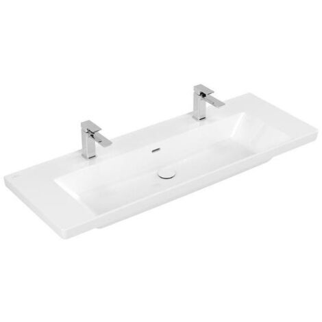 Villeroy & Boch Subway 3.0 Schrankwaschtisch, 2 Hahnlöcher, mit (1/5)