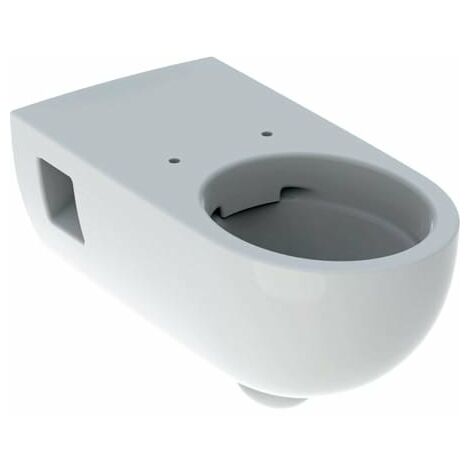 Keramag Renova Nr. 1 Comfort Tiefspül-WC, spülrandlos, 6/5 l,  teilgeschlossene Form, wandhängend, 500.693., Farbe: