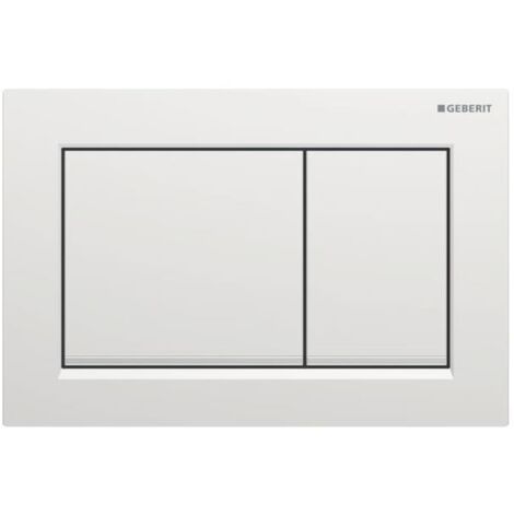 Geberit Omega20 Betätigungsplatte, für 2-Mengen-Spülung, eckig,
