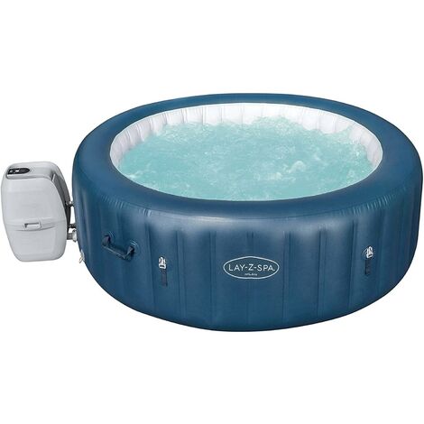 NEW LAY-Z-SPA MILAN AIRJET PLUS INFLATABLE HOT TUB FREEZE SHIELD GARDEN PATIO