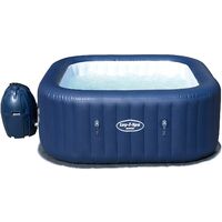 Lay-Z-Spa Hawaii Hot Tub, Airjet Square Inflatable Spa, 4-6 Person