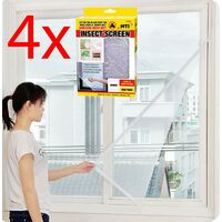 4 X LARGE WINDOW SCREEN MESH NET FLY INSECT BUG MOSQUITO MOTH DOOR NETTING