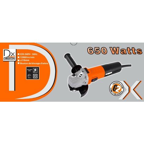 Dx 450116 -Meuleuse d'angle 650W- (1/2)