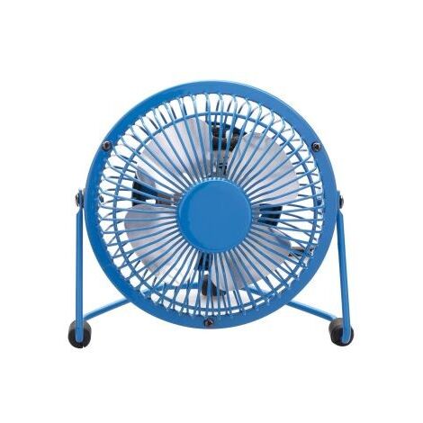 DOMAIR COSY Bleu - Mini ventilateur de table USB 4W - Diamètre des pales 10 cm - Bleu (1/2)