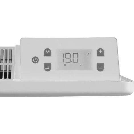 Dx 748115- Radiateur céramique à inertie CONNECTE ELIO 1500W - 74,3 x 10.8 x 45.5 cm - Blanc (1/2)