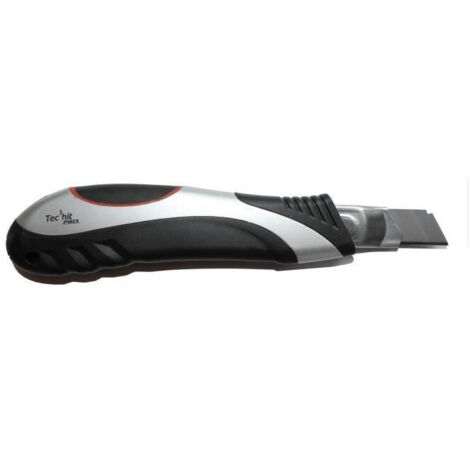TEC HIT 815109 - Cutter professionnel en métal 9 mm - Avec 5 lames (1/2)