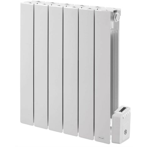 Delonghi – Radiateur à inertie fluide 1000W 278867 – Modèle PISA – Châssis aluminium – Thermostat électronique – Détection fenêtre ouverte