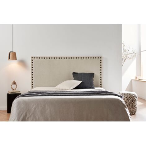 Moonia – Cabecero tapizado MODENA DUO 115x120 cm – Tejido Acualine repelente de manchas – Estructura de pino gallego – 3 años de garantía (1/5)