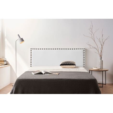 Cabecero Tapizado MODENA Polipiel 145x55x8 cm - BLANCO - Moonia