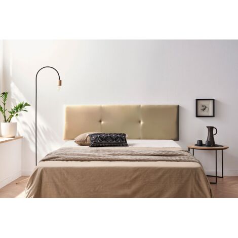 Cabecero Tapizado ALMA Polipiel 90x50x5 cm - DORADO - Moonia (1/5)