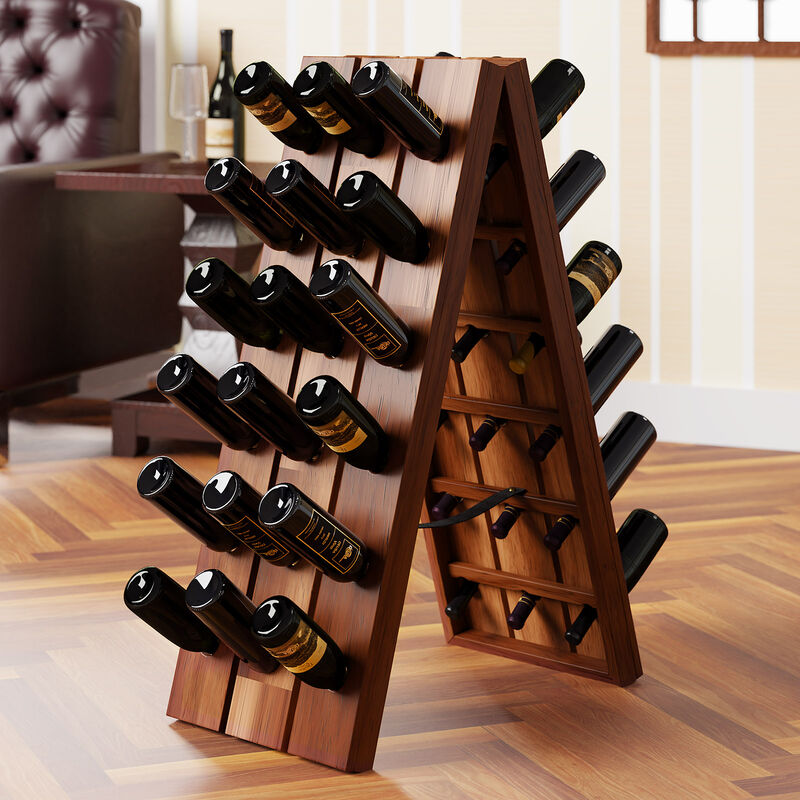Wooden Wine Rack - 36 Bottles