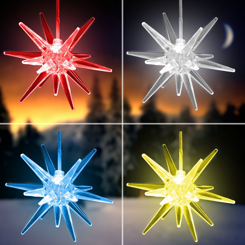 Hanging star deals christmas lights