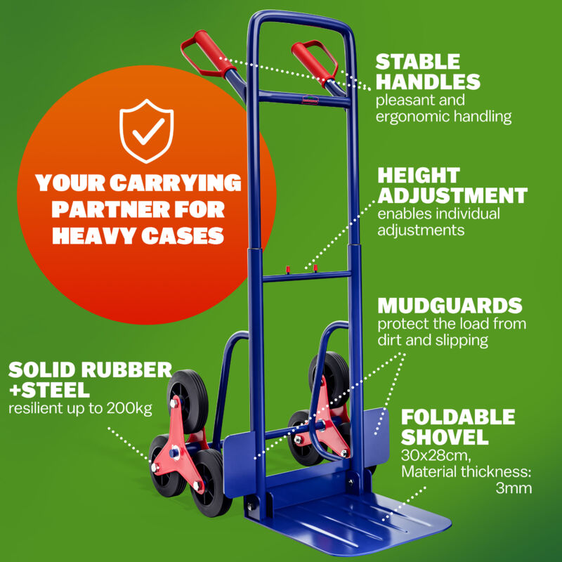 Relaxdays Platform Truck, Folding Trolley, Extendable Handle, 4 Swivel