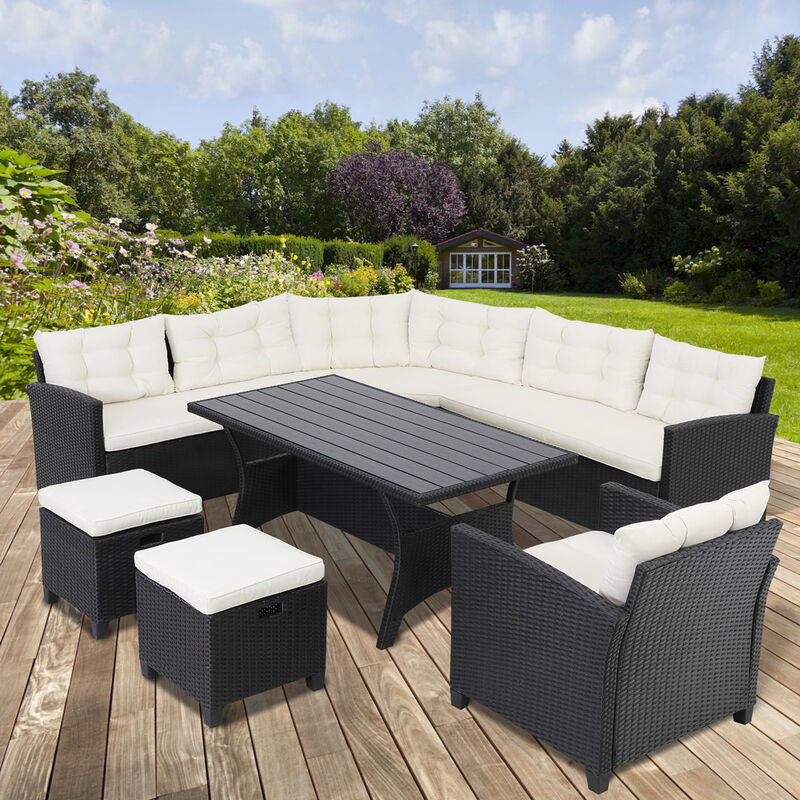 Deuba poly rattan online garden furniture