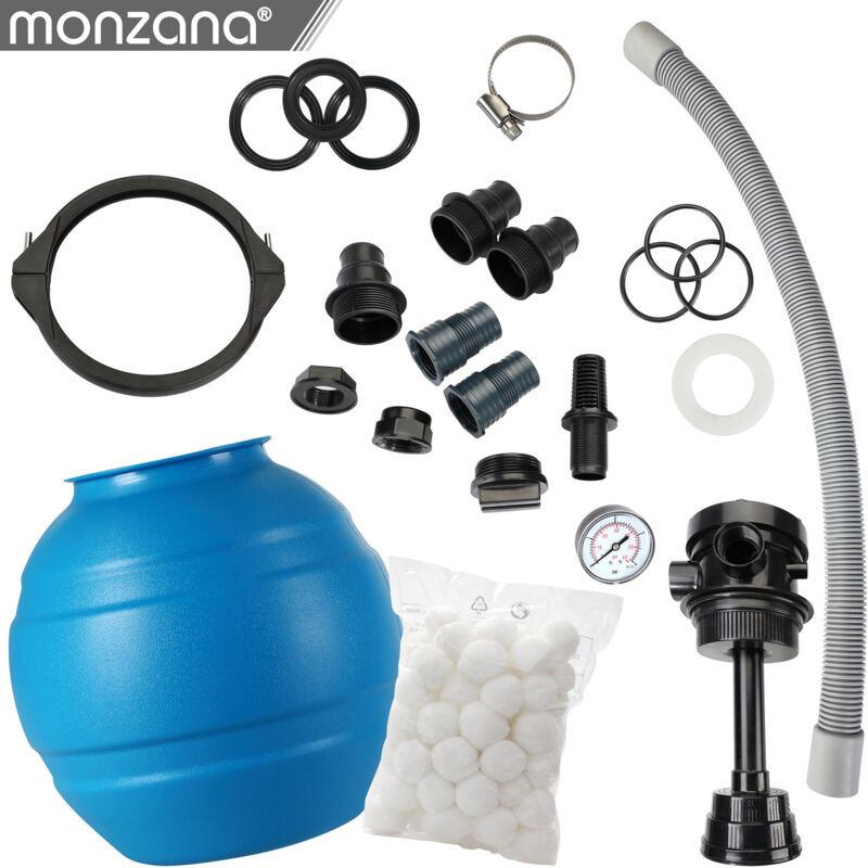 Miganeo Sandfilteranlage Speed Clean Dynamic 6500 - Blau | Pumpenleistung 4.500 l/h | Filterleistung 3.900 l/h | Filteranlage für Pools bis 19.000 Liter | Stromsparende 200 Watt