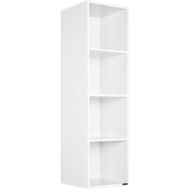 Costway 2 Pcs 3-tier Wood Bookshelf Display Storage Rack For Small Spaces  White/rustic Brown : Target