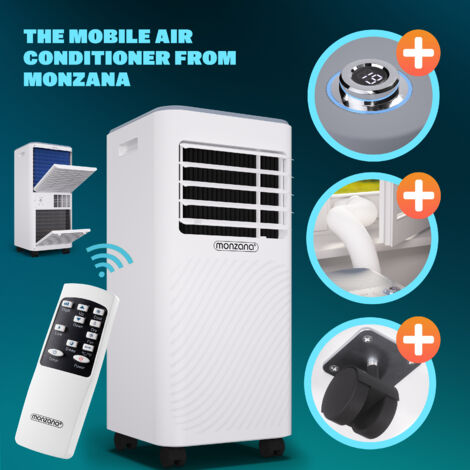 MONZANA® 3in1 Mobile Air Conditioner 24h Timer Sleep Mode Remote ...