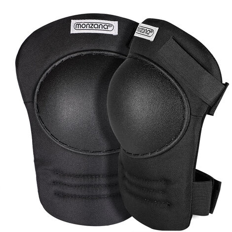 DEUBA® Heavy Duty Knee Pads Gel Padding or PVC Shell Adjustable Straps Reliable Protection for Handymen, DIY Enthusiasts & Gardening Ideal for Roofing, Flooring, Tiling & More Black Lightweight