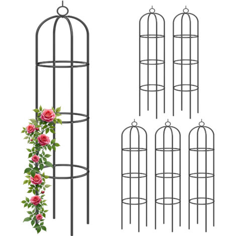 GARDEBRUK® Rose Arch Metal Trellis Garden Archway Climbing Plants ...