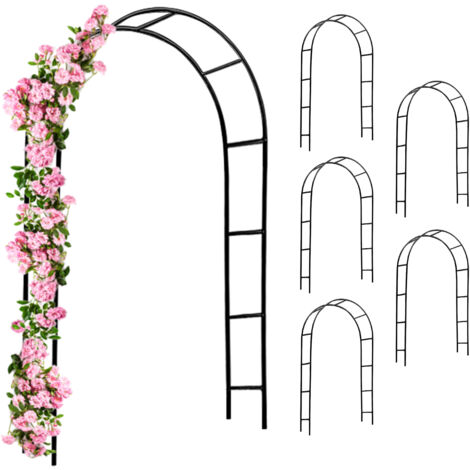 GARDEBRUK® Rose Arch Metal Trellis Garden Archway Climbing Plants Arbour Obelisk  6x Rosenbogen (de)