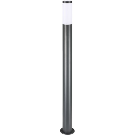 MONZANA® Garden Lights - Mains Powered 240V Pathway Lighting Garden Lighting, Outdoor Post Lights, 100cm Bollard Post Pillar for Patio, Deck, Driveway, Stainless Steel Ivy Collection Anthrazit (de)
