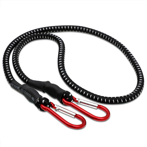 400mm Hook and Loop Sail Tie with Red Bungee Cord