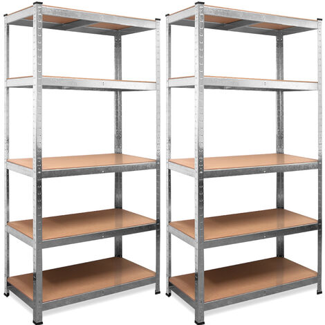 Heavy Duty Shelving Unit Storage Racking Shelf Shelves Boltless Garage Tier NEW 2x 5 Tier - 180x90x40cm