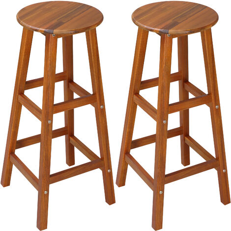 Bar Stool Solid Acacia Wood Seat Height, What Is The Correct Seat Height For A Counter Stool
