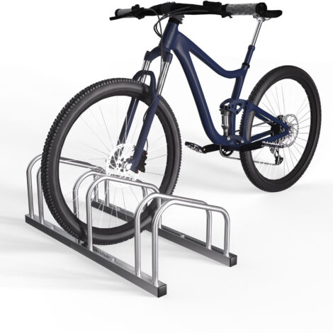 MONZANA® Bicycle Stand Parking Rack for 2-6 Bikes 35-60mm Tyre Width Outdoor   3 bikes