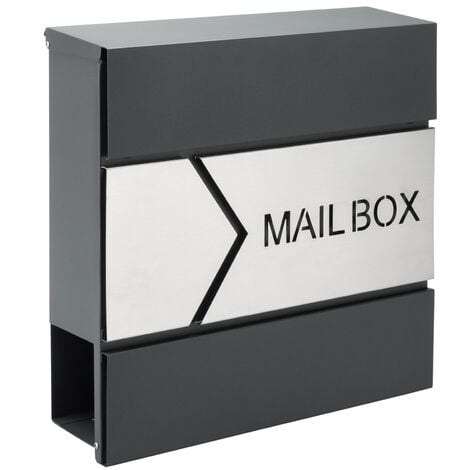 Letterbox Letter Post Mail Postbox Letter Steel Wall Mount Newspaper Mailbox