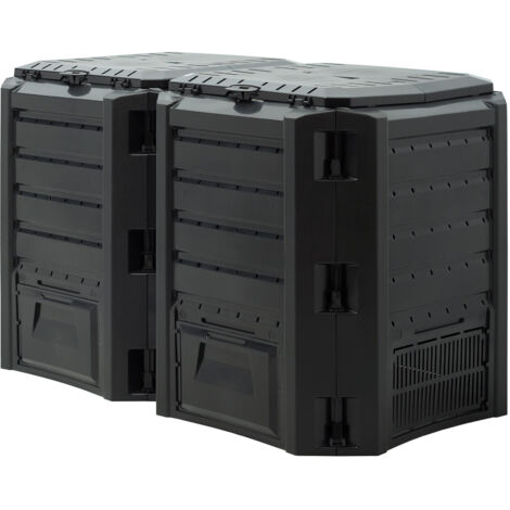 Deuba Garden Composter Bin  Composting Waste Box  Recycling  Dog Waste  Food Caddy  Worm Farm  Outdoor Compost Storage Bins  380L, 800L, 1200L, 1600L  800 L