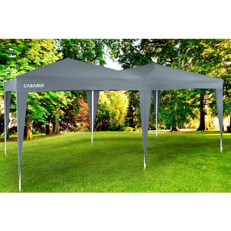 CASARIA® Capri Pop-Up Gazebo  3x6m  UV50+ Protection  Includes Carrying Bag  Easy Setup  Weather-Resistant  Adjustable Height  Event Shelter  Foldable Garden Tent  Anthracite