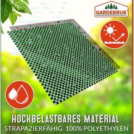 GARDEBRUK® 280 Litre Garden Waste Bags  Large 50 kg Load Capacity  3 Handles for Ease Of Use  Stable Robust Washable Lawn Grass Cuttings Leaf Sack  Green  2x Laubsack (de)