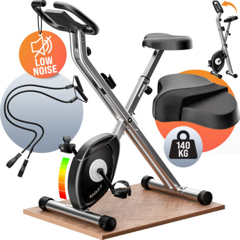 SPORTANA® Eagle 2 Folding Home Exercise Bike 16 Resistance Level & Fitness Bands (1/8)