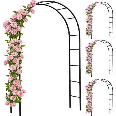 GARDEBRUK® Rose Arch Metal Trellis Garden Archway Climbing Plants Arbour Obelisk  4x rose arch