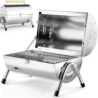 Deuba BBQ Grill Portable Folding Stainless Steel Griddle Barbecue Camping Garden Outdoor