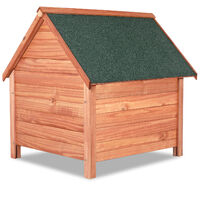 Wooden Dog House Kennel Pen Garden Dog Pet Animal Houses Weatherproof Roof Hatch Function