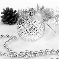 Christmas Tree Baubles Set of 103 Pieces Xmas Balls Decoration Ornaments Indoor Outdoor  Silver