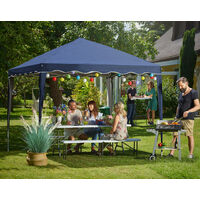 Pavilion 3x3m UV Protection 50+ Waterproof Foldable incl. Bag Folding Pavilion Capri Party Tent Garden Pop Up Tent Blue