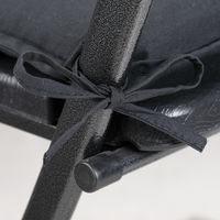Detex 4x Seat Cushion Chair Pads 41x41cm Indoor Outdoor Memory Foam Visco Elastic Weatherproof anthrazit uni (de)