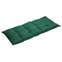 Garden Bench Cushion 110 cm Visco Elastic Effect Indoor Outdoor Pads Green