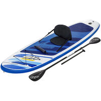 Bestway SUP Stand Up Paddle Board 130kg 305x84x12cm Kayak Inflatable Surfboard iSUP with Paddle Seat and Leash