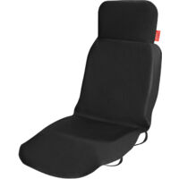 Kingsleeve Car Seat Cover 160x66cm Black Universal Fit Water-repellent Easy Care 600D Oxford Polyester Breathable Protection 1x Vordersitzschutz (de)