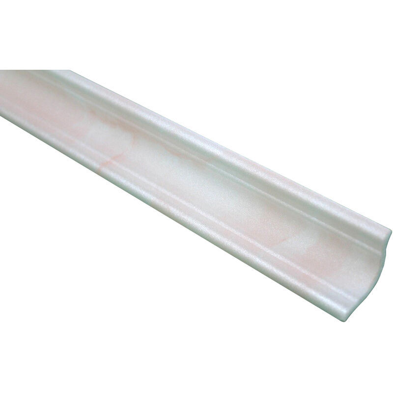 2 mètres polystyrène moulure stuc profilé moulure décorative hexim 35x35mm M3: blanc-rose / M3-54